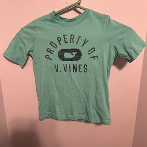 Vineyard Vines Green Logo Cotton T-Shirt